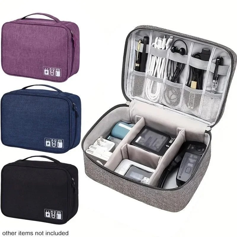 Tech Accessories Types - Elektronik Cihaz Düzenleyici Seyahat Çantası Su