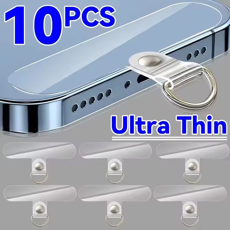 Mobile Tech Accessories - Evrensel Şeffaf Çıkarılabilir Telefon Askı Klipsleri