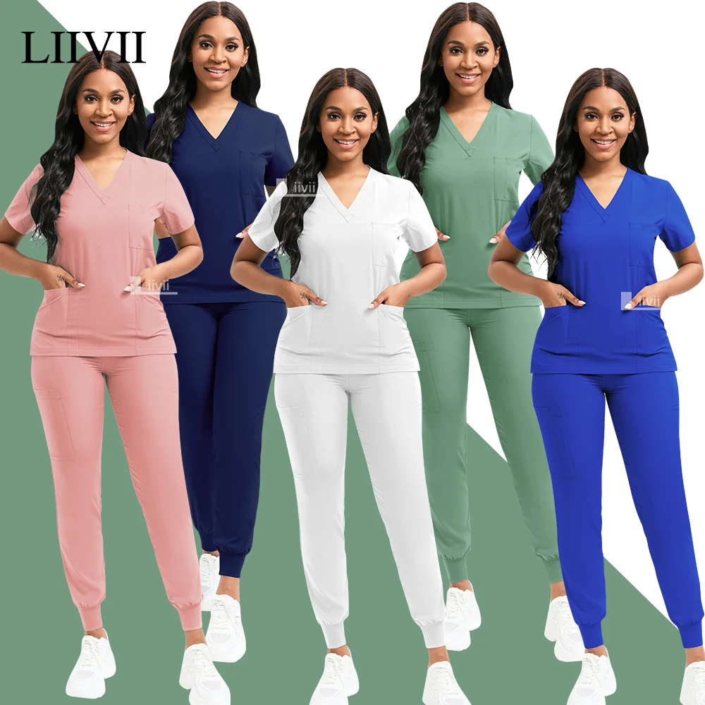 Vet Tech Accessories - Tıbbi hemşire üniforması 2 Parça İş