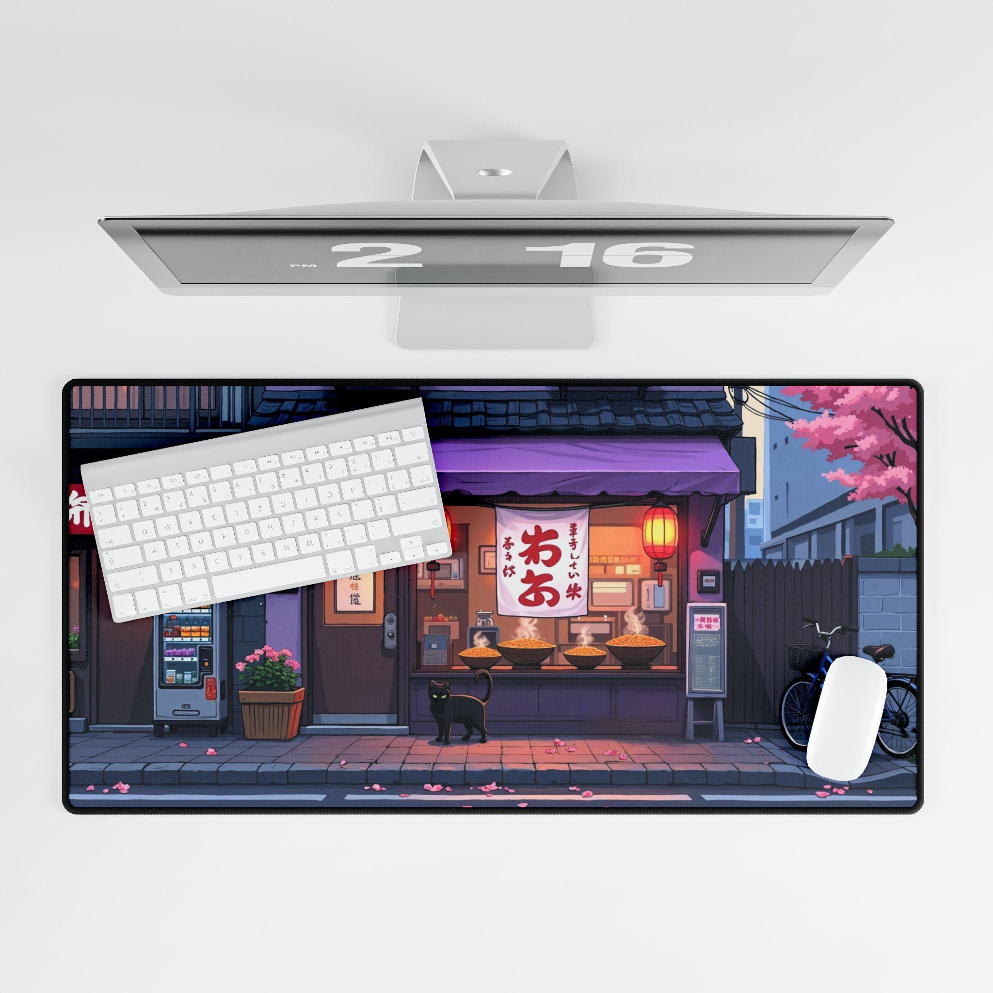 Japanese Tech Accessories - Japon Ramen Mağazası Mouse Pad, Oyuncular