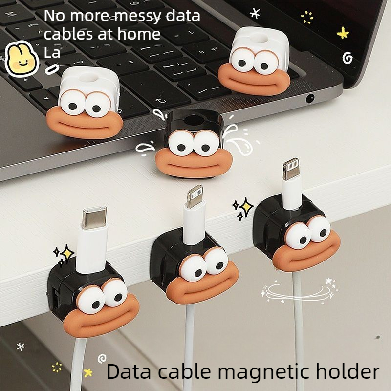 Desk Cable Clip - 1/5/10 adet manyetik kablo klipsi masa