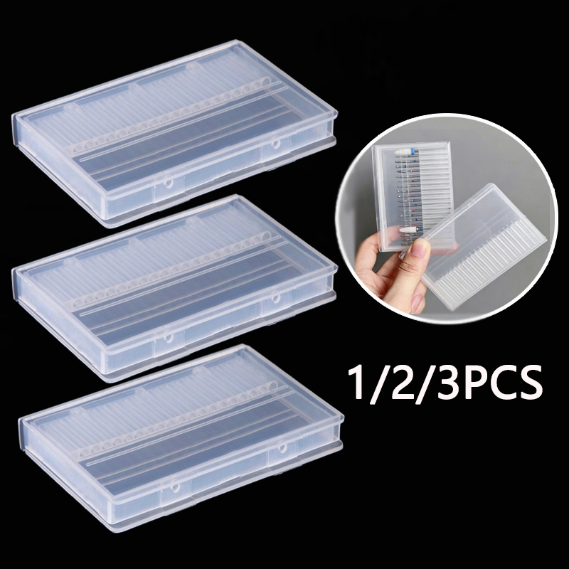 Tech Computer Accessories - 1/2/3 adet 20 yuvalı şeffaf tırnak