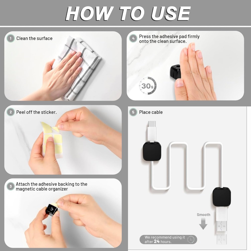 Kablo Düzenleyici Manyetik Kab - Desk Cable Clip incelemesi ve fiyatı