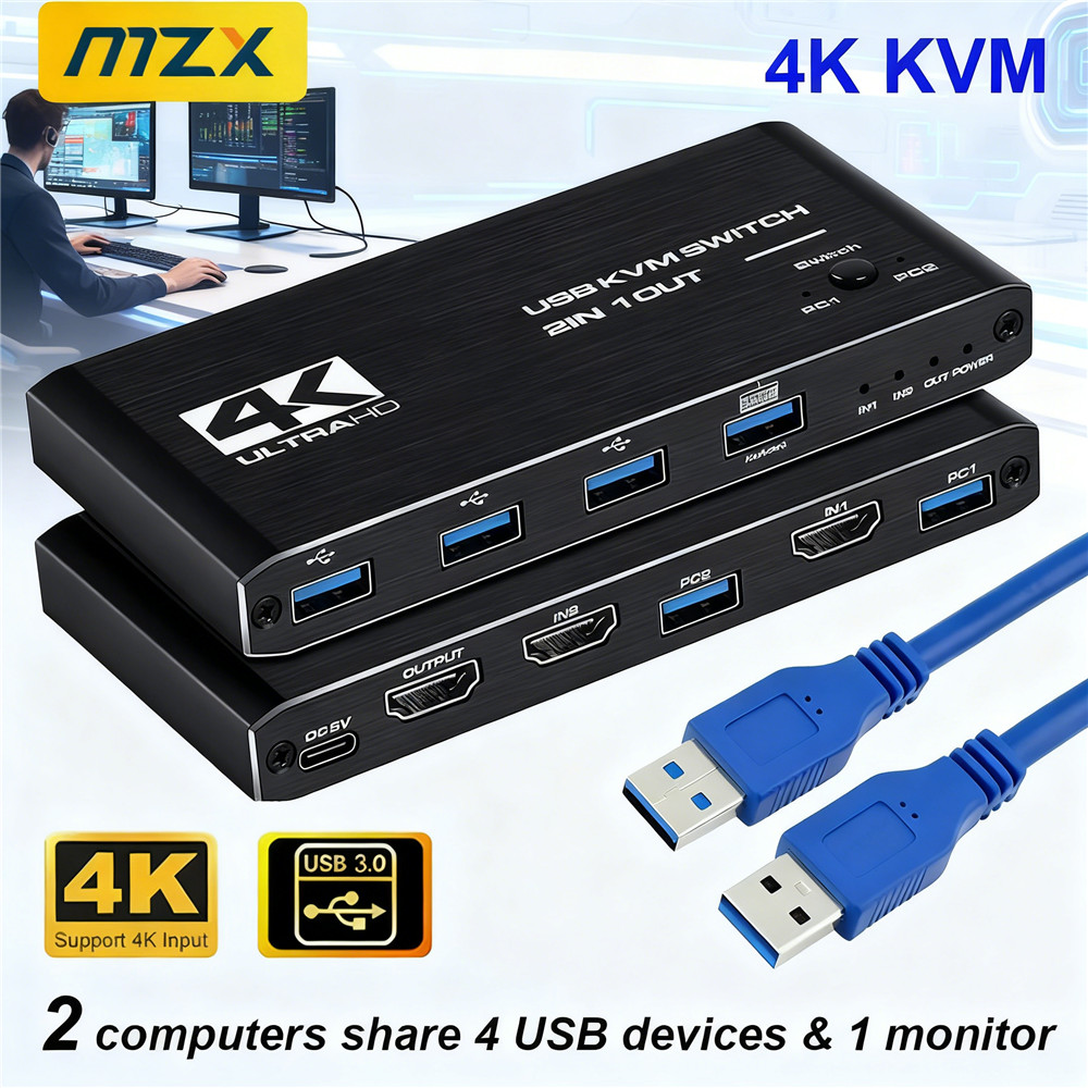KVM Switch 4K 60Hz Switcher US - Tech Computer Accessories incelemesi ve fiyatı