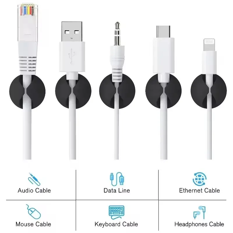 5/50 adet masaüstü duvar kablo - Desk Cable Clip incelemesi ve fiyatı