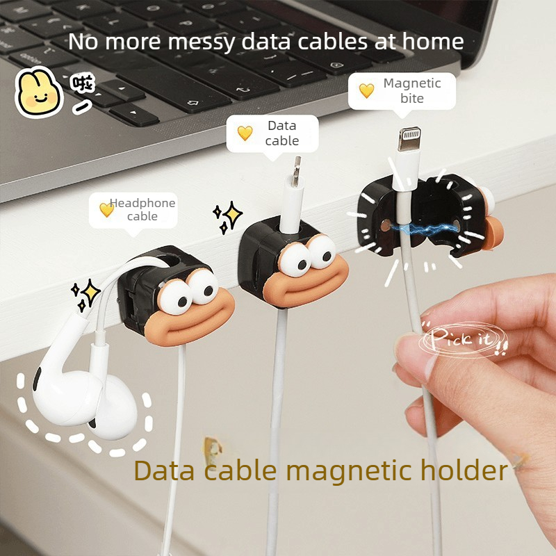 1/5/10 adet manyetik kablo kli - Desk Cable Clip incelemesi ve fiyatı